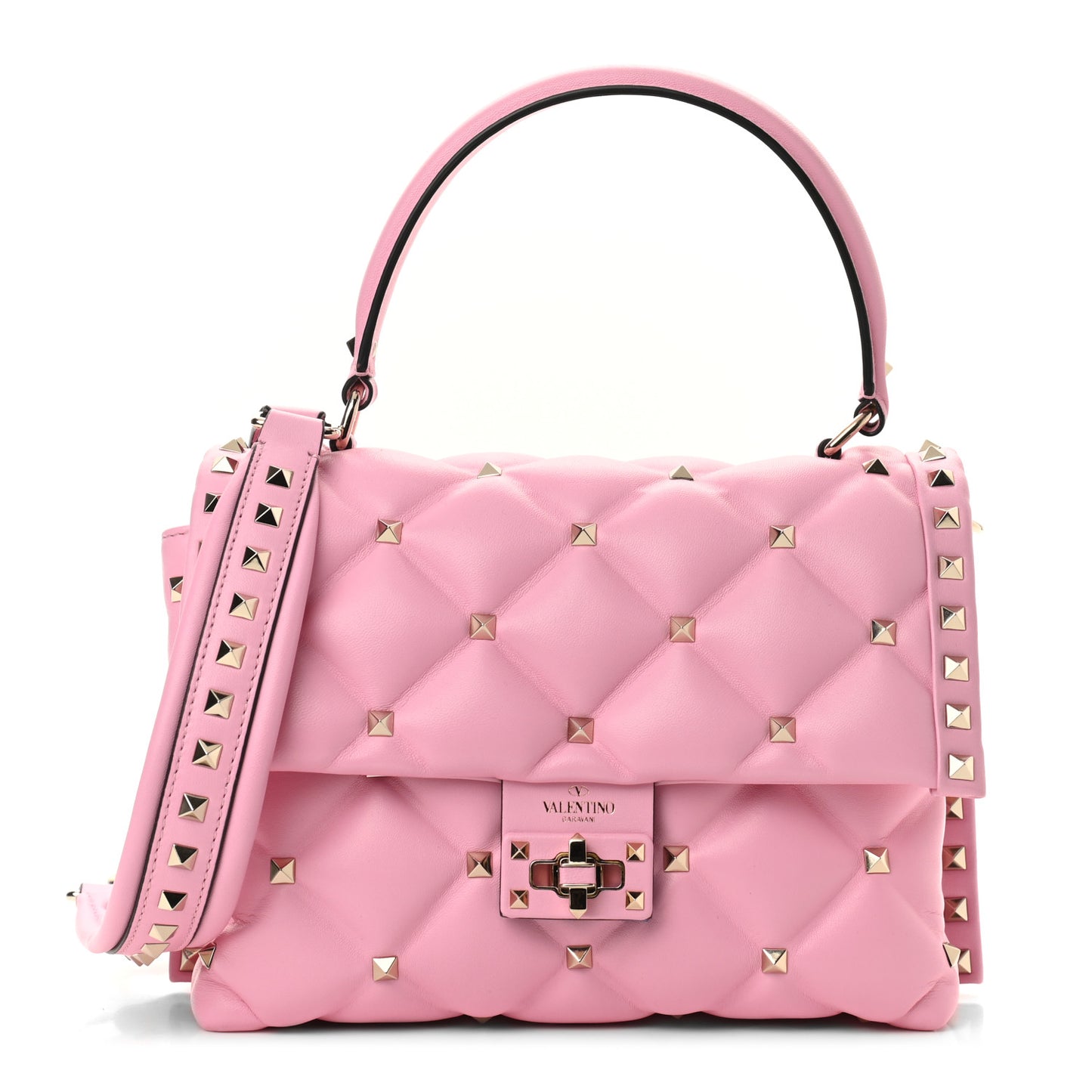 Nappa Medium Candystud Top Handle Bag Absolute