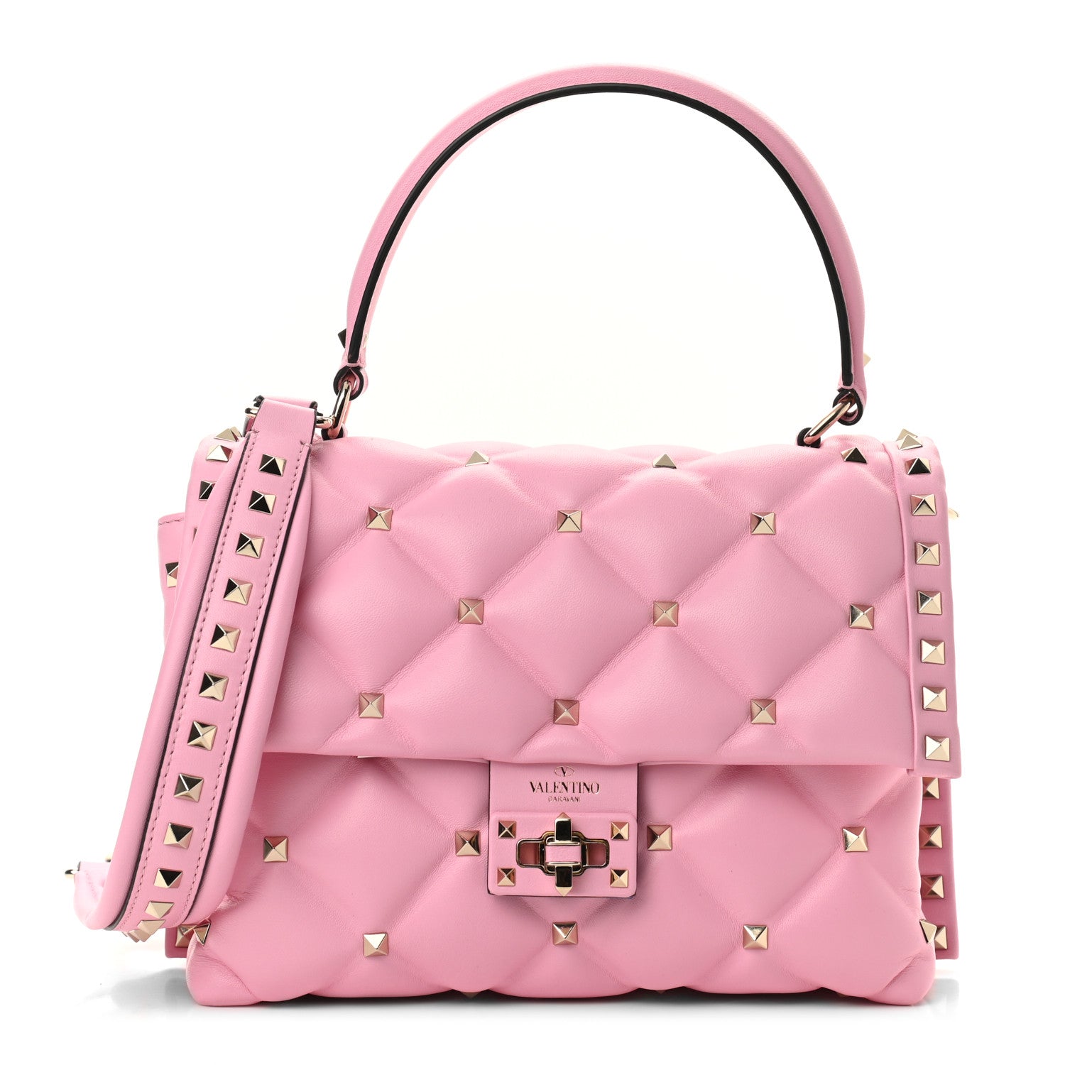 Valentino Garavani Nappa Medium Candystud Top Handle Bag Absolute 1 of 8
