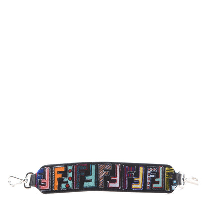 Fendi Velvet Fun Fair Mini Strap You Black Multicolor 1 of 4