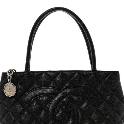 Chanel Caviar Quilted Medallion Tote Black 8 of 10