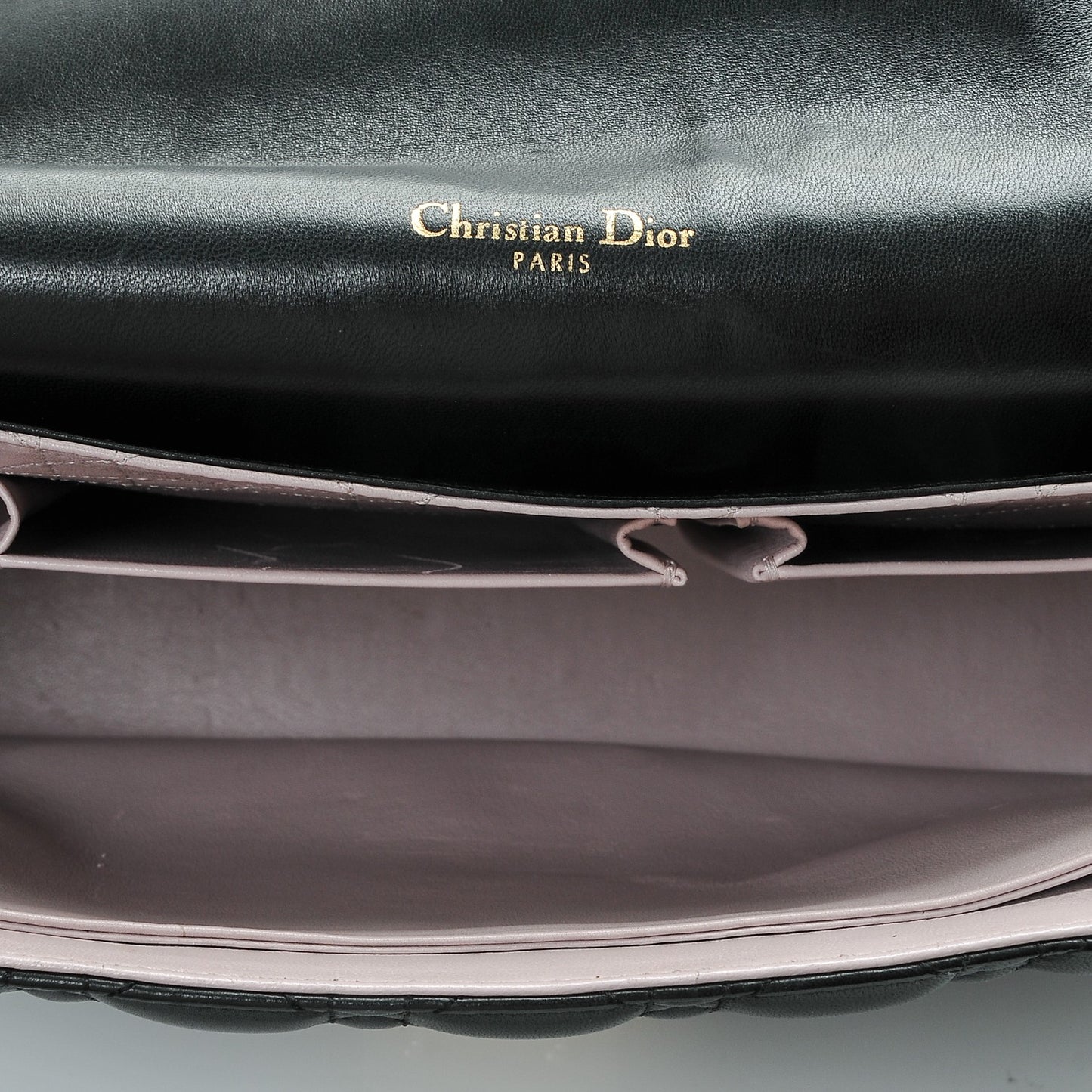 Lambskin Cannage Large Miss Dior Flap Black