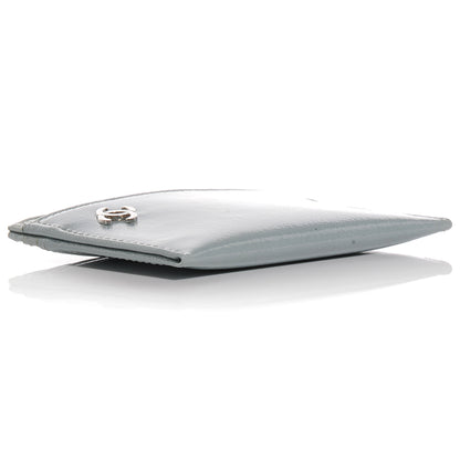 Chanel Patent Credit Card Holder Light Blue 4 of 8