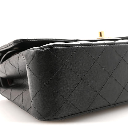 Chanel Lambskin Quilted Small Double Flap Black 9 of 11