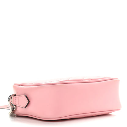 Gucci Calfskin Matelasse Mini GG Marmont Chain Shoulder Bag Wild Rose 4 of 9