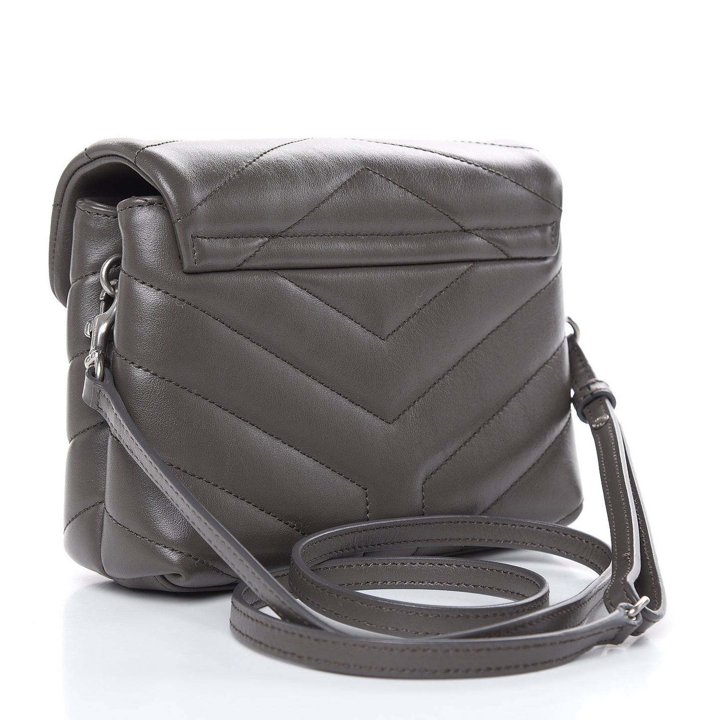 Calfskin Y Quilted Monogram Toy Loulou Crossbody Bag Earth
