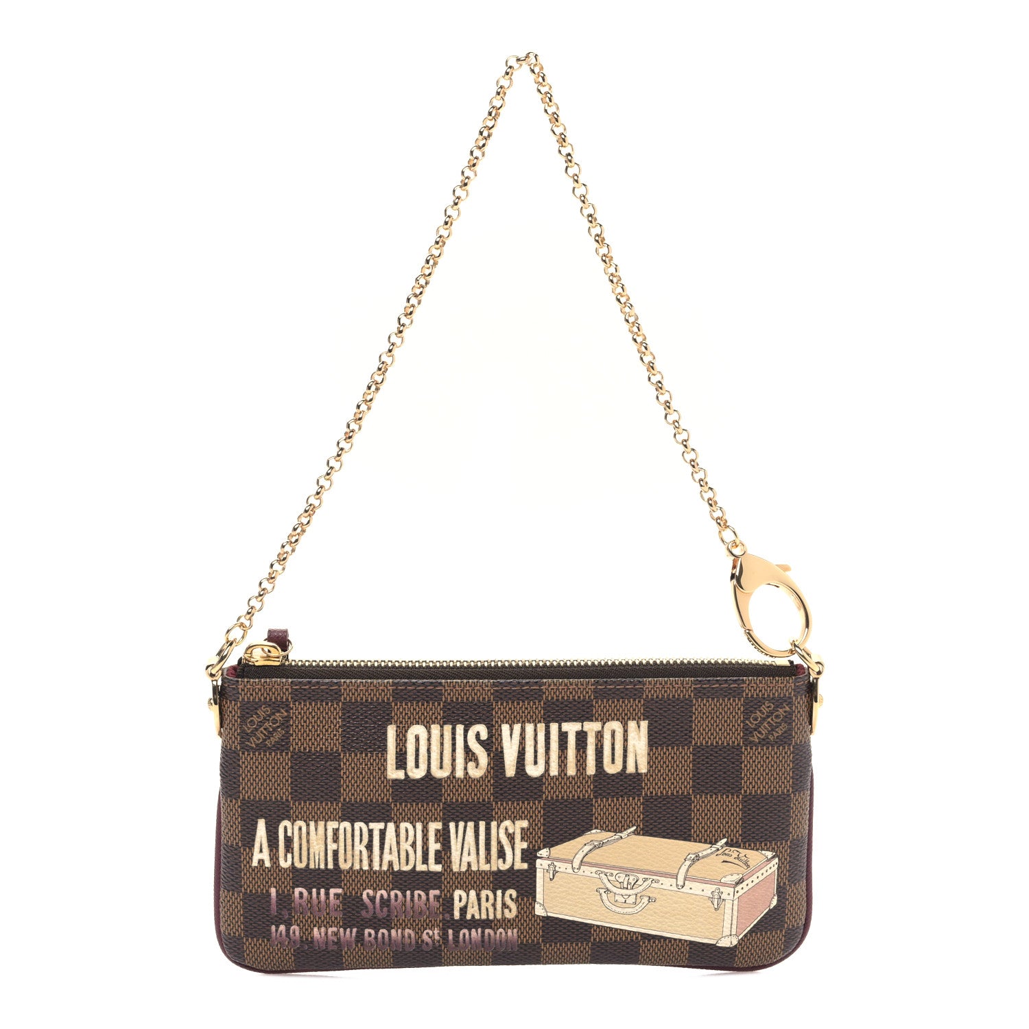 Louis Vuitton Damier Ebene Milla MM Trunk Pochette 1 of 8