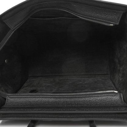 Celine Drummed Calfskin Mini Luggage Black 5 of 12