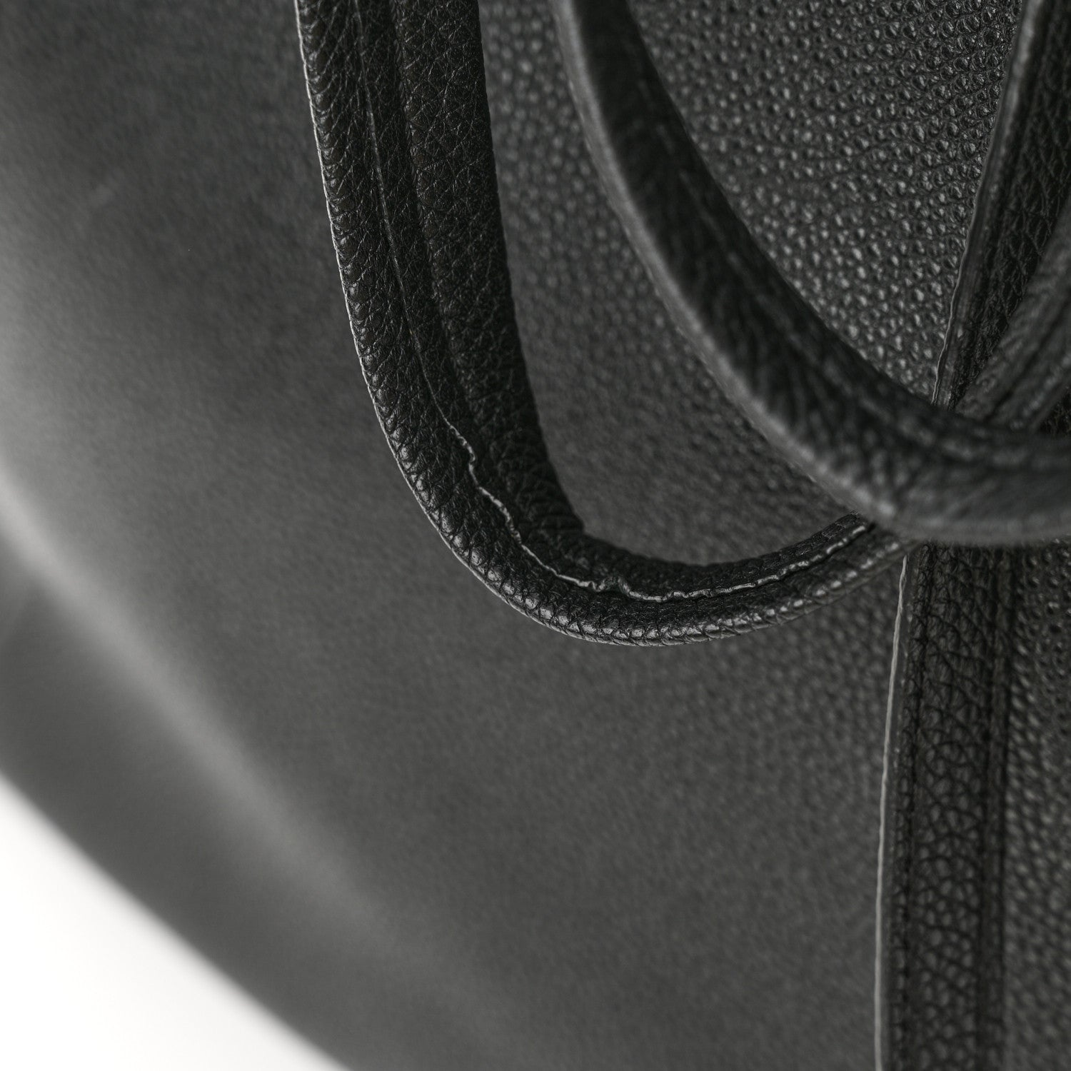 Celine Soft Grained Calfskin Medium Belt Cabas Phantom Black 15 of 16