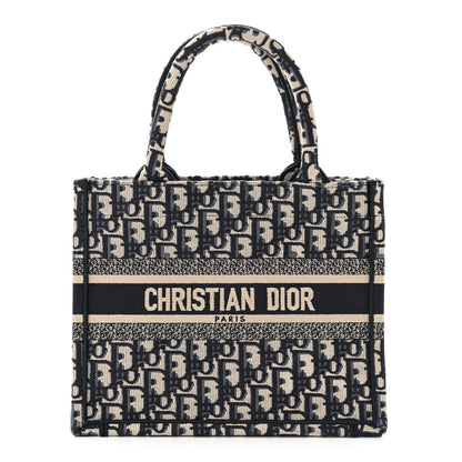 Christian Dior CHRISTIAN DIOR Oblique Small Book Tote Blue Multicolor 1 of 10