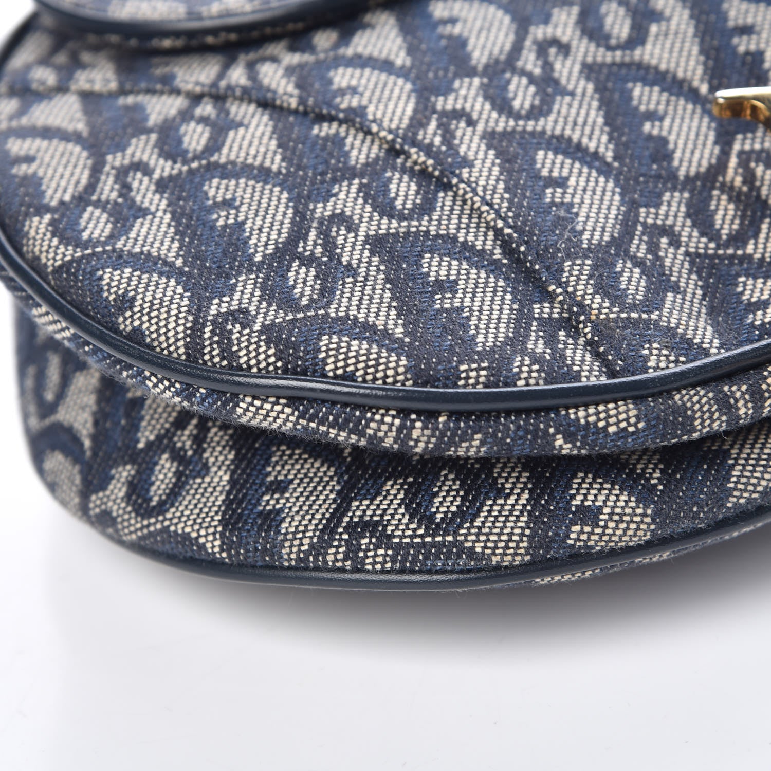 Christian Dior Monogram Saddle Bag Blue 8 of 8
