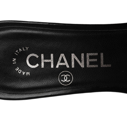 Chanel Lambskin PVC Mule 36.5 Transparent Black 8 of 10