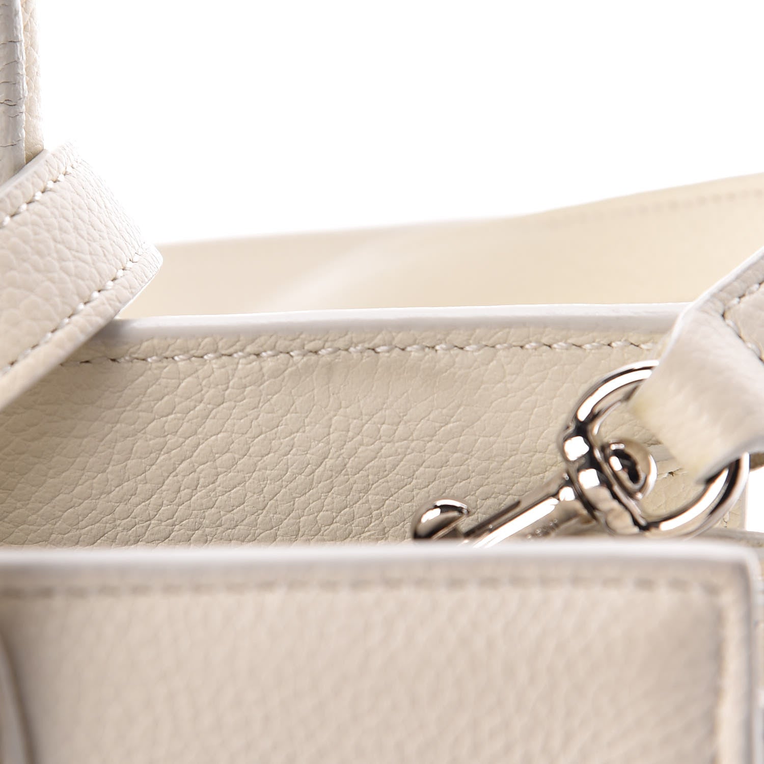 Saint Laurent Grained Calfskin Nano Sac de Jour Dove White 14 of 16