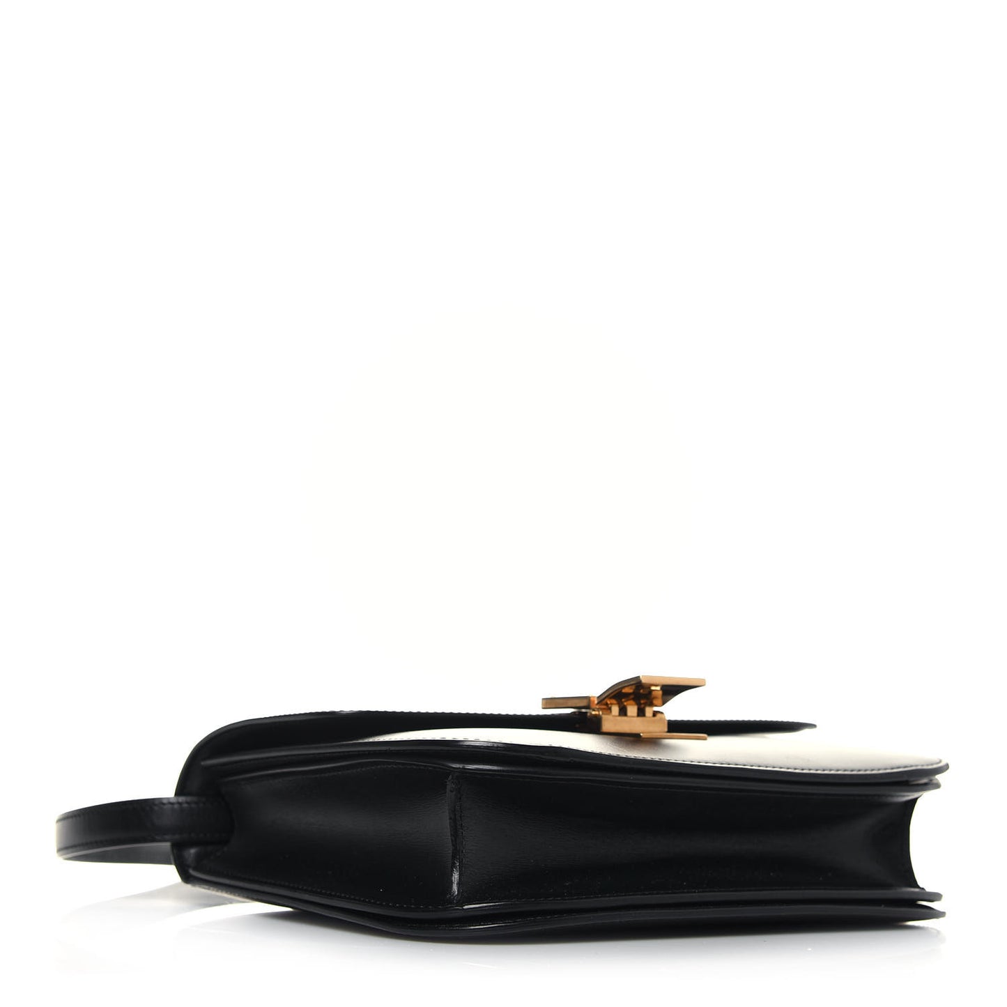 Box Calfskin Medium Classic Box Flap Bag Black