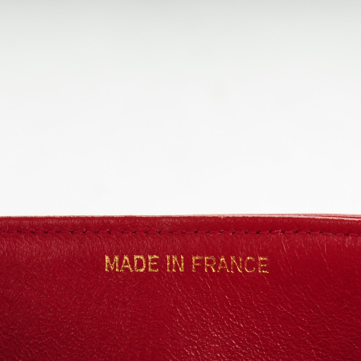 Lambskin Quilted Medium Double Flap Red