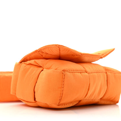 Bottega Veneta Nylon Intrecciato Padded Tech Candy Cassette Bag Orange 8 of 9