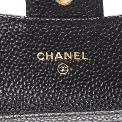 Chanel Caviar Quilted Flap Card Holder Black 6 of 9
