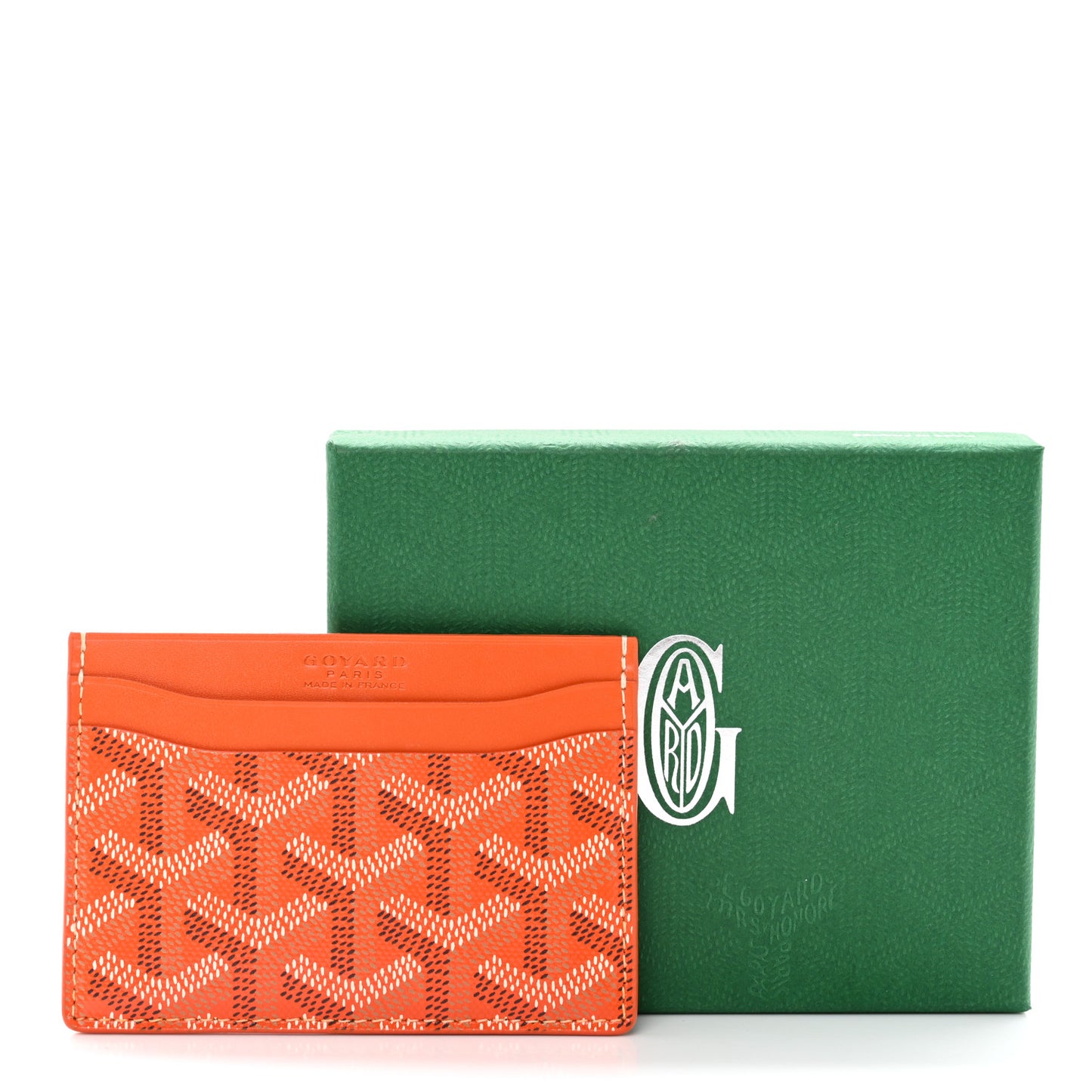 Goyardine Saint Sulpice Card Holder Orange