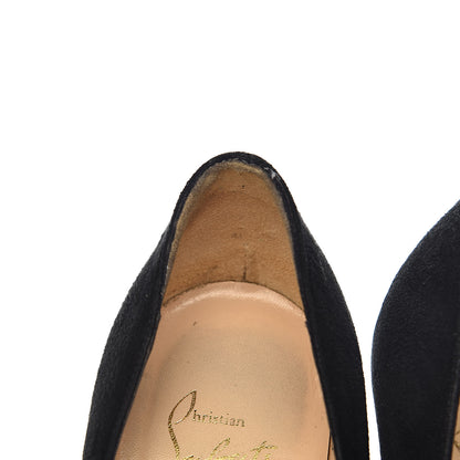 Christian Louboutin Suede Royal Miss Clichy 140 Pumps 37 Black 7 of 19