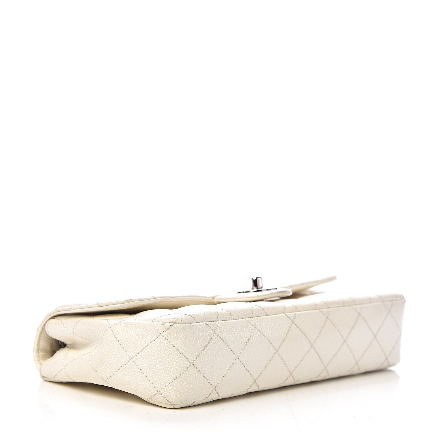 Chanel Caviar Quilted East West Flap White 3 of 16