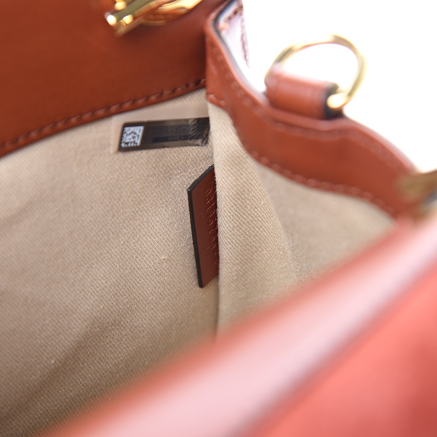 Chloe Shiny Calfskin Mini Annie Shoulder Bag Sepia Brown 6 of 9