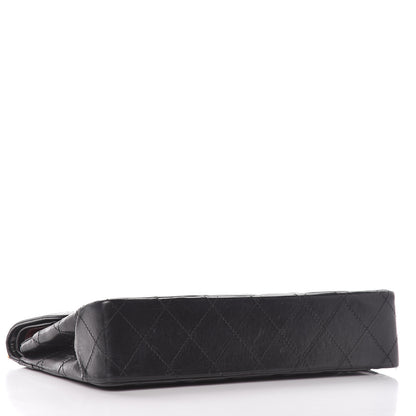 Chanel Lambskin Quilted Medium Double Flap Black 4 of 20