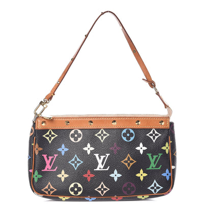 Louis Vuitton Monogram Multicolor Pochette Accessories Black 1 of 13