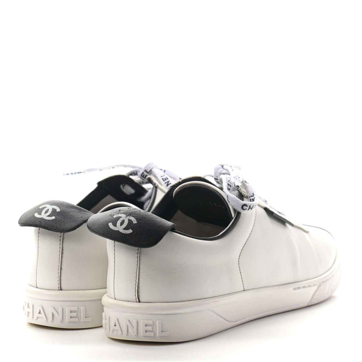 Calfskin CC Sneakers 40 White