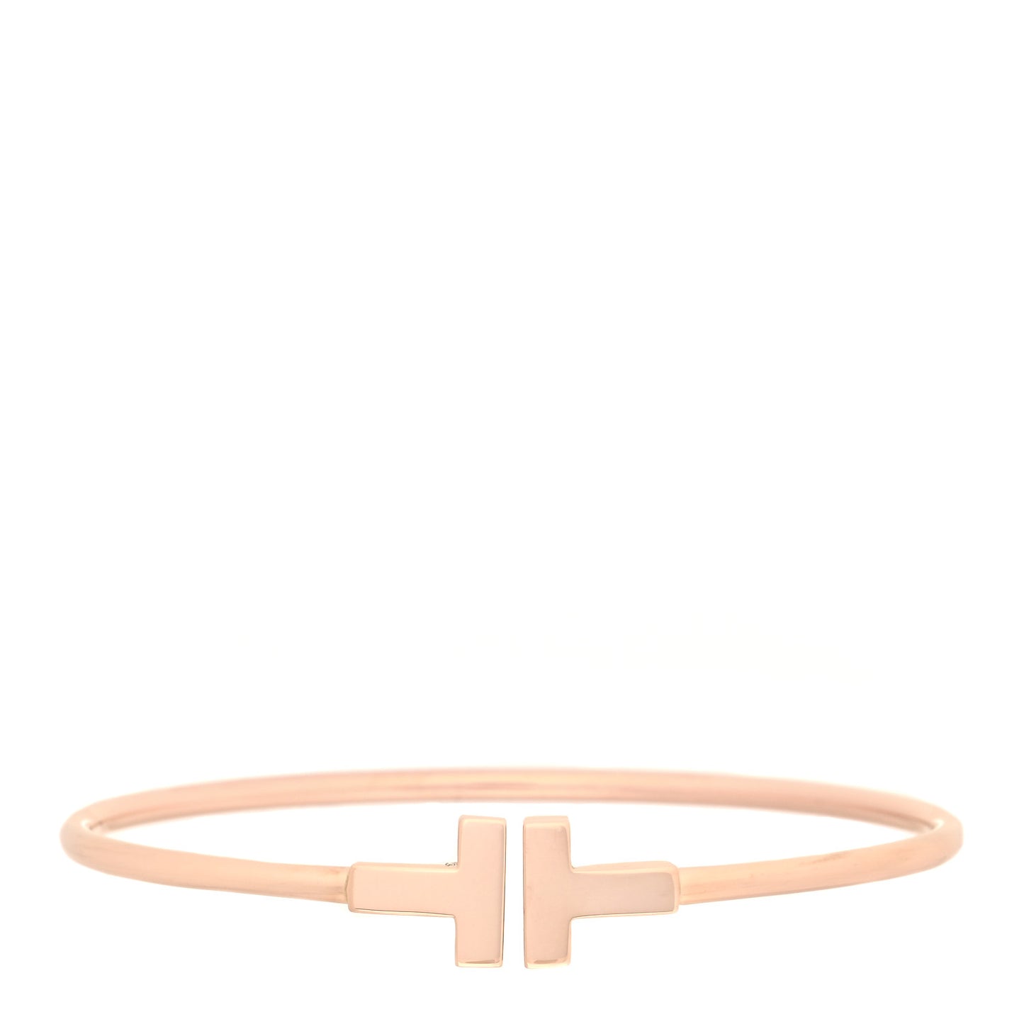 18K Rose Gold T Wire Bracelet