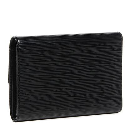 Louis Vuitton Epi Porte Tresor Etui Papiers Wallet Black 3 of 7
