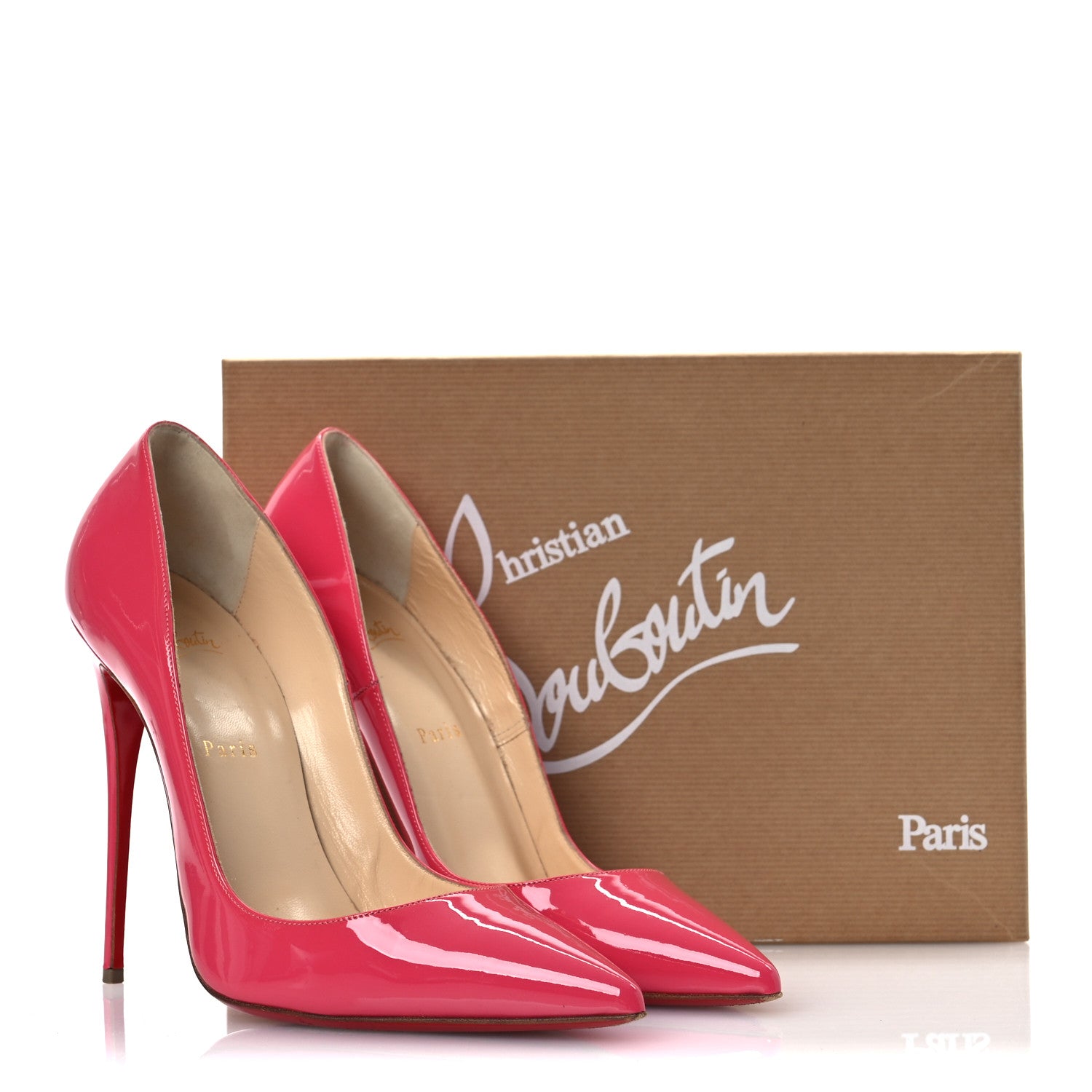 Christian Louboutin Patent Pigalle Follies 100 Pumps 41 Pinky 11 of 11