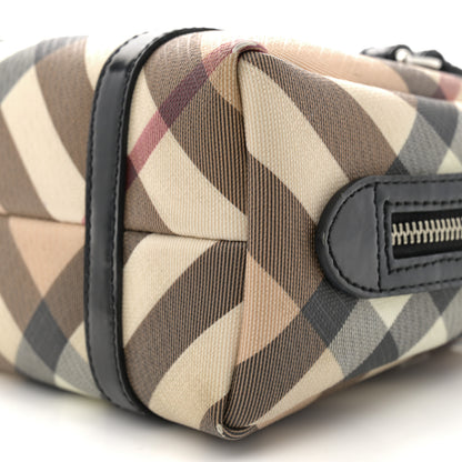 Burberry Nova Check Small Boston Bag Mini Black 11 of 14