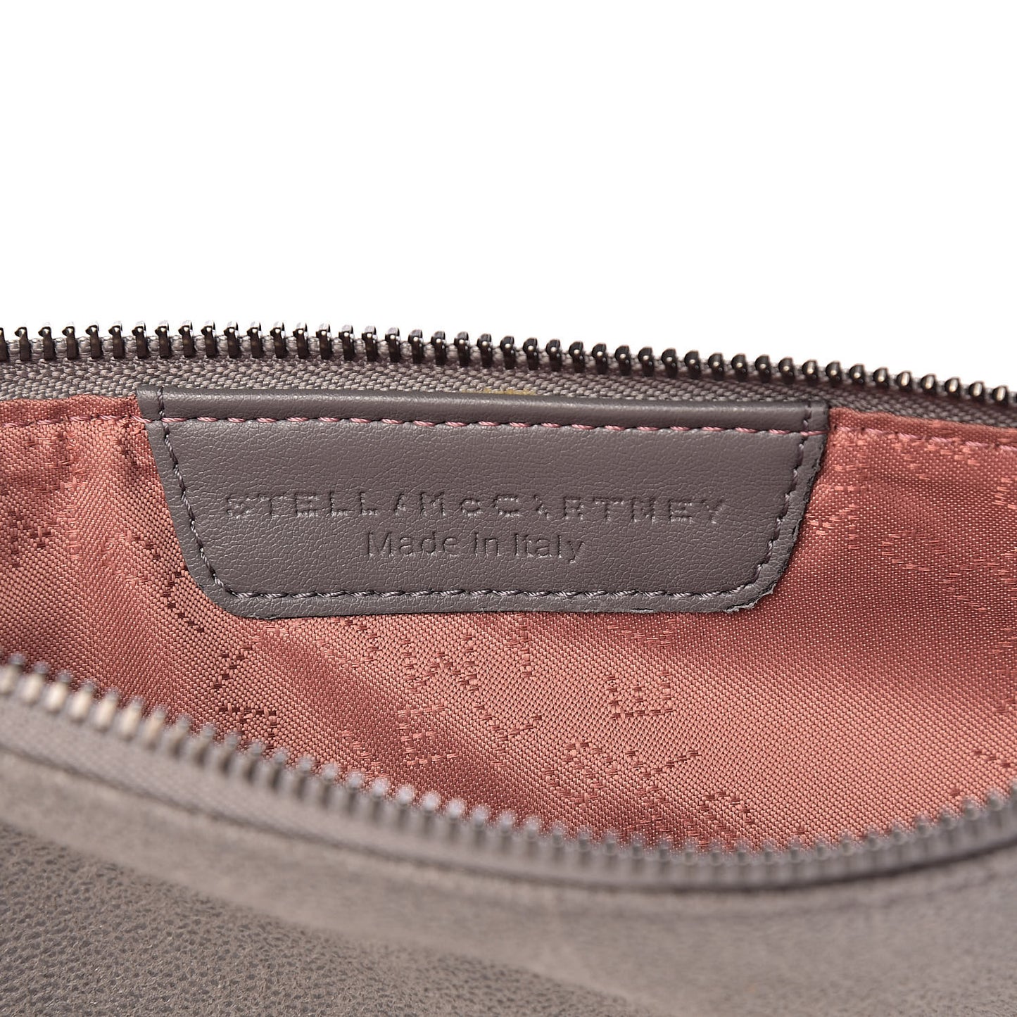 Shaggy Deer Falabella Clutch Light Grey