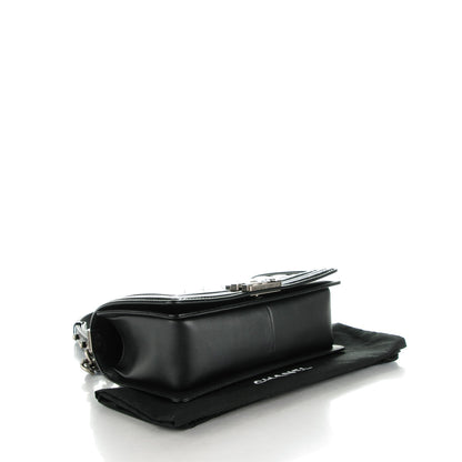 Chanel Patent Calfskin Quilted Medium Boy Flap Black 4 of 8