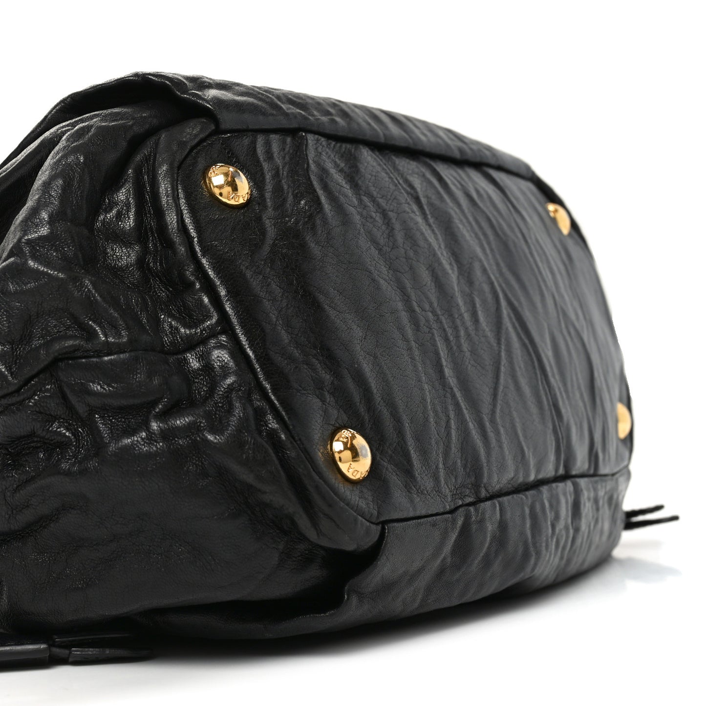 Nappa Antique Drawstring Tote Black