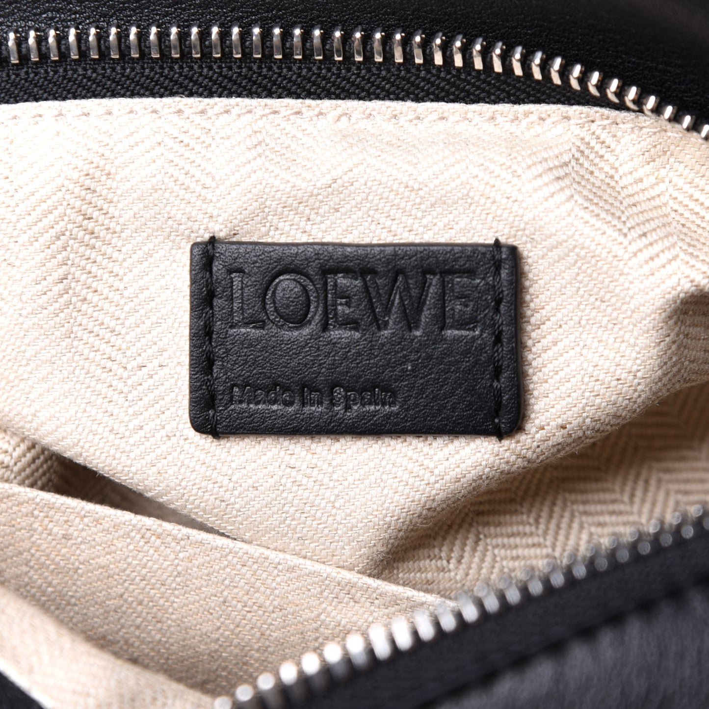 Calfskin Small Puzzle Bag Black