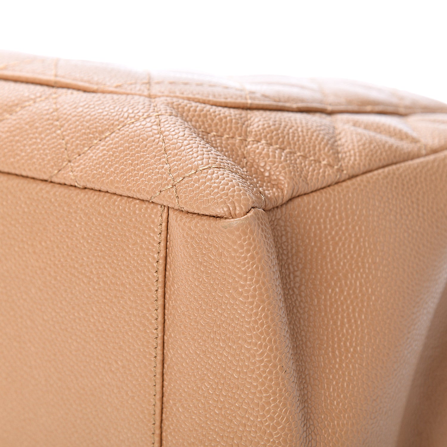 Chanel Caviar Quilted Grand Shopping Tote GST Beige Clair 11 of 12