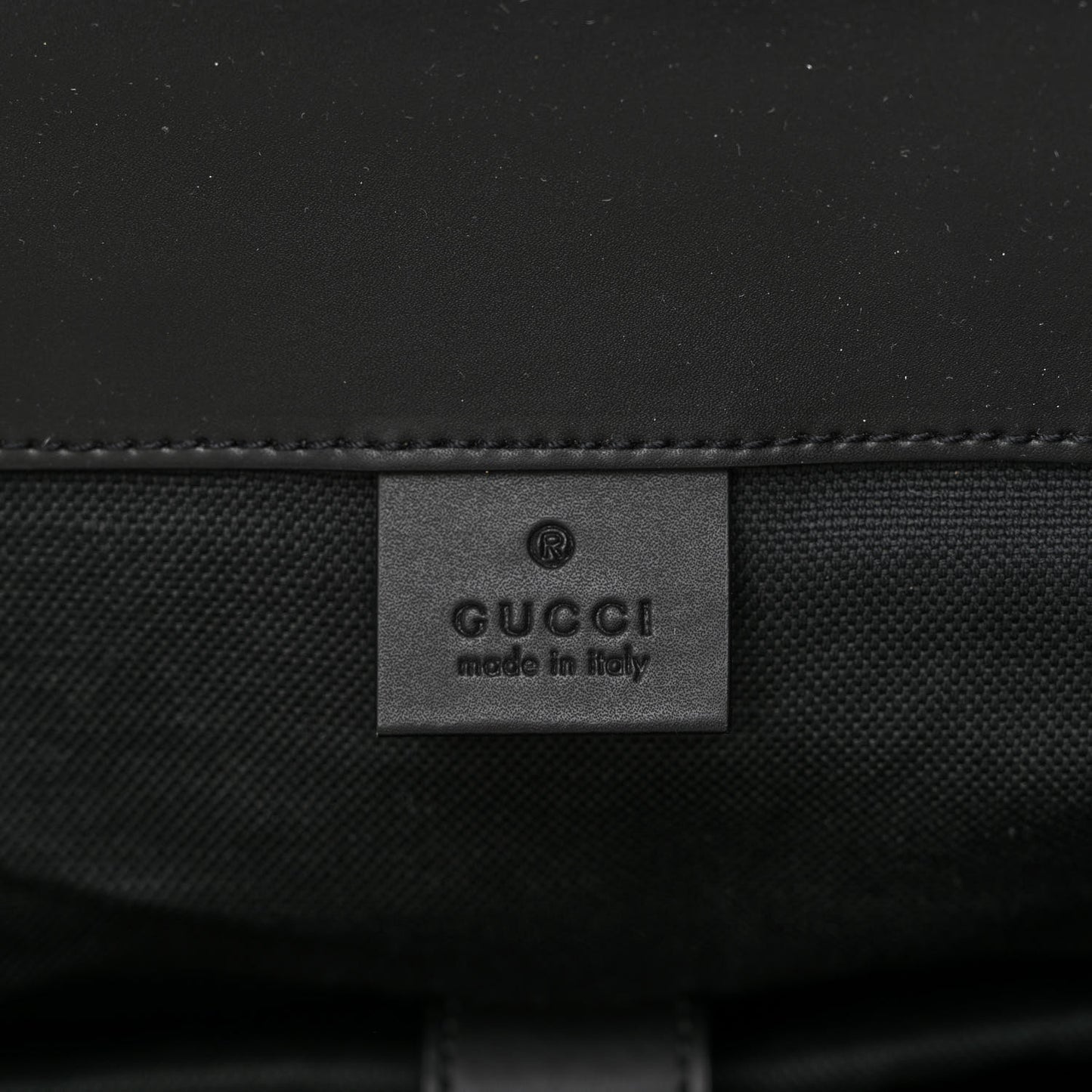 Soft GG Supreme Monogram Appia Calfskin Web Double Buckle Backpack Black