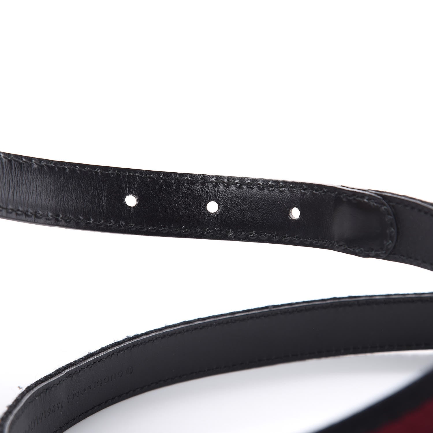 Gucci Canvas Web Interlocking G Belt 80 32 Black 4 of 6