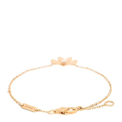 Van Cleef & Arpels 18K Yellow Gold Diamond Mini Frivole Bracelet 2 of 3