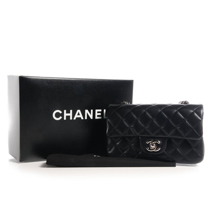 Chanel Lambskin Quilted Mini Flap Black 9 of 9