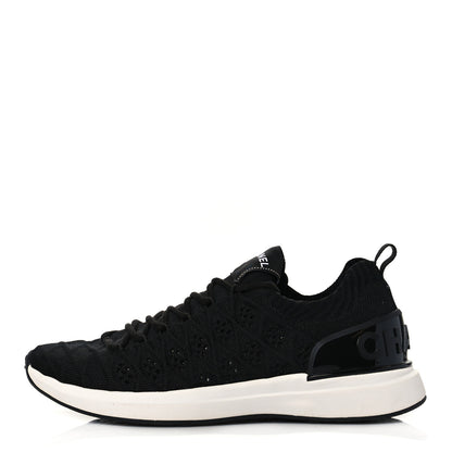 Chanel Fabric Logo Sneakers 38.5 Black 1 of 7