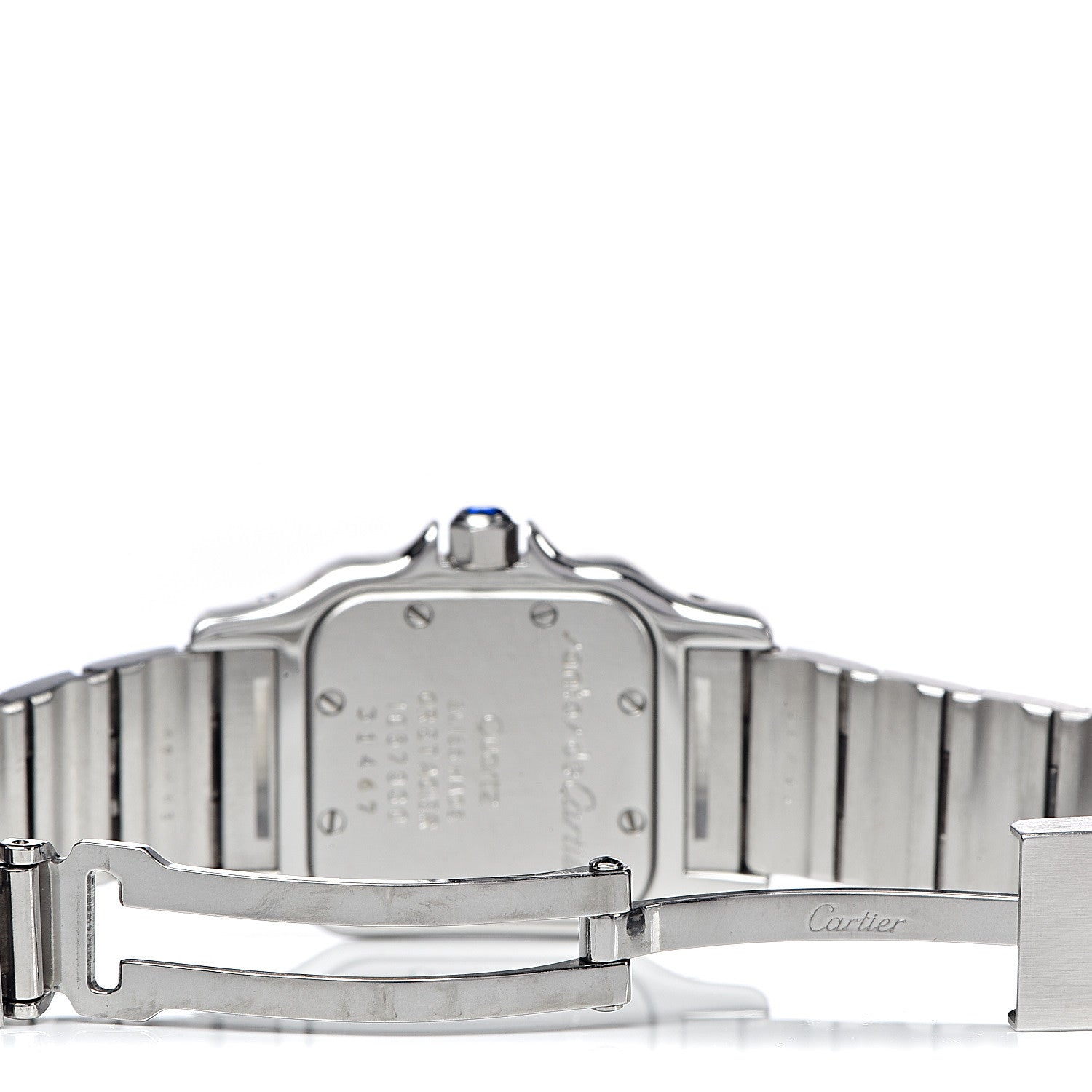 Cartier Stainless Steel 18K Yellow Gold 24mm Santos De Cartier Galbee Quartz Watch 5 of 7