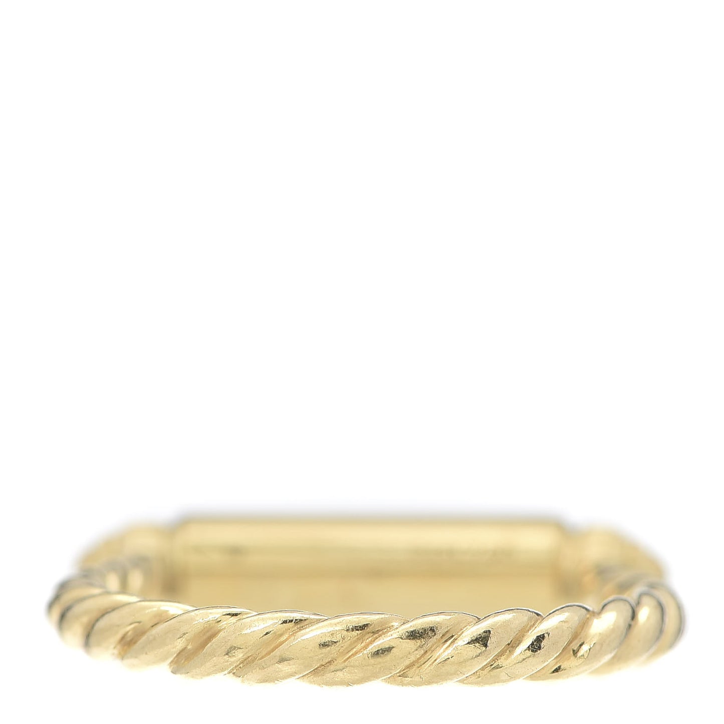 18K Yellow Gold Diamond Lexington Barrel Ring 60 9.25