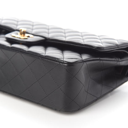 Chanel Lambskin Quilted Medium Double Flap Black 9 of 10