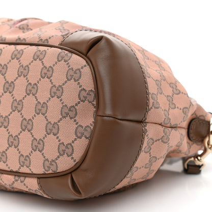 Gucci Monogram Medium Sukey Top Handle Bag Beige Brown 7 of 8