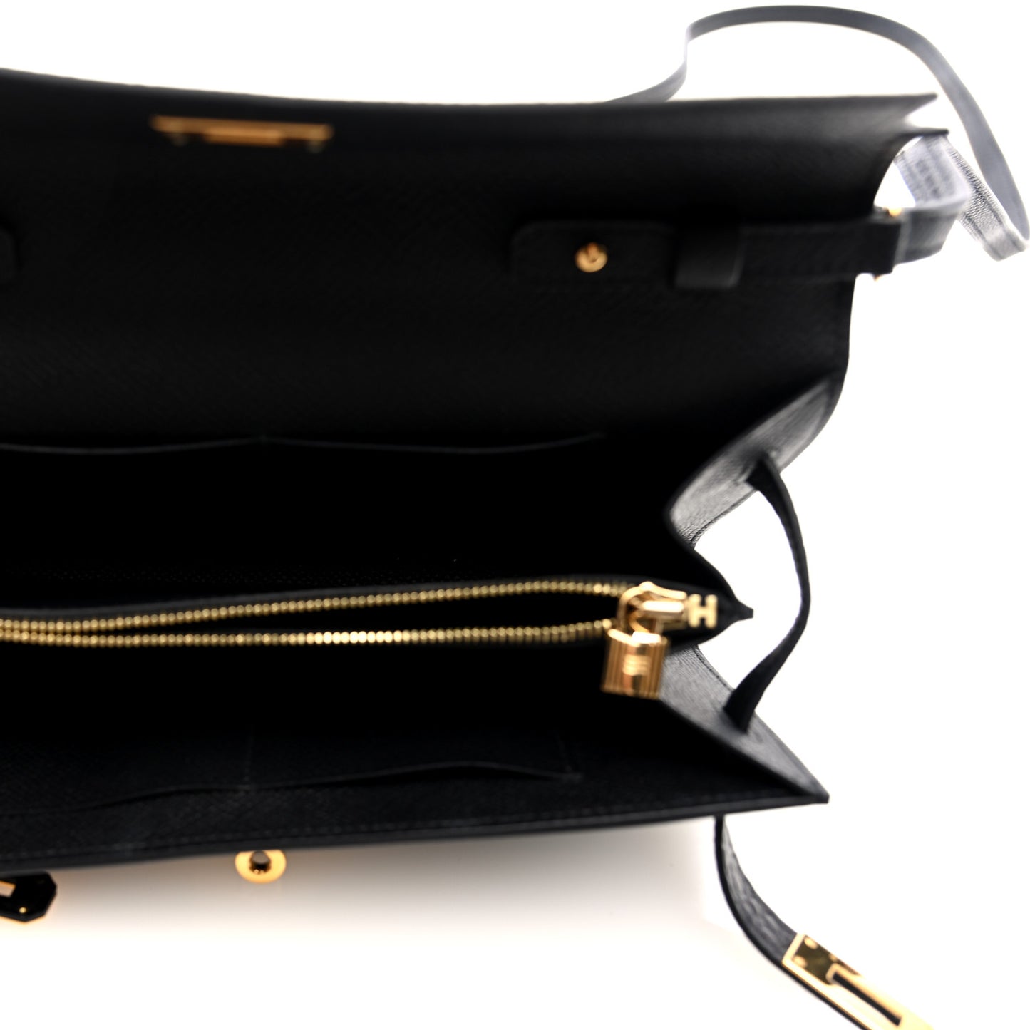 Epsom Matte Alligator Touch Kelly Wallet To Go Black
