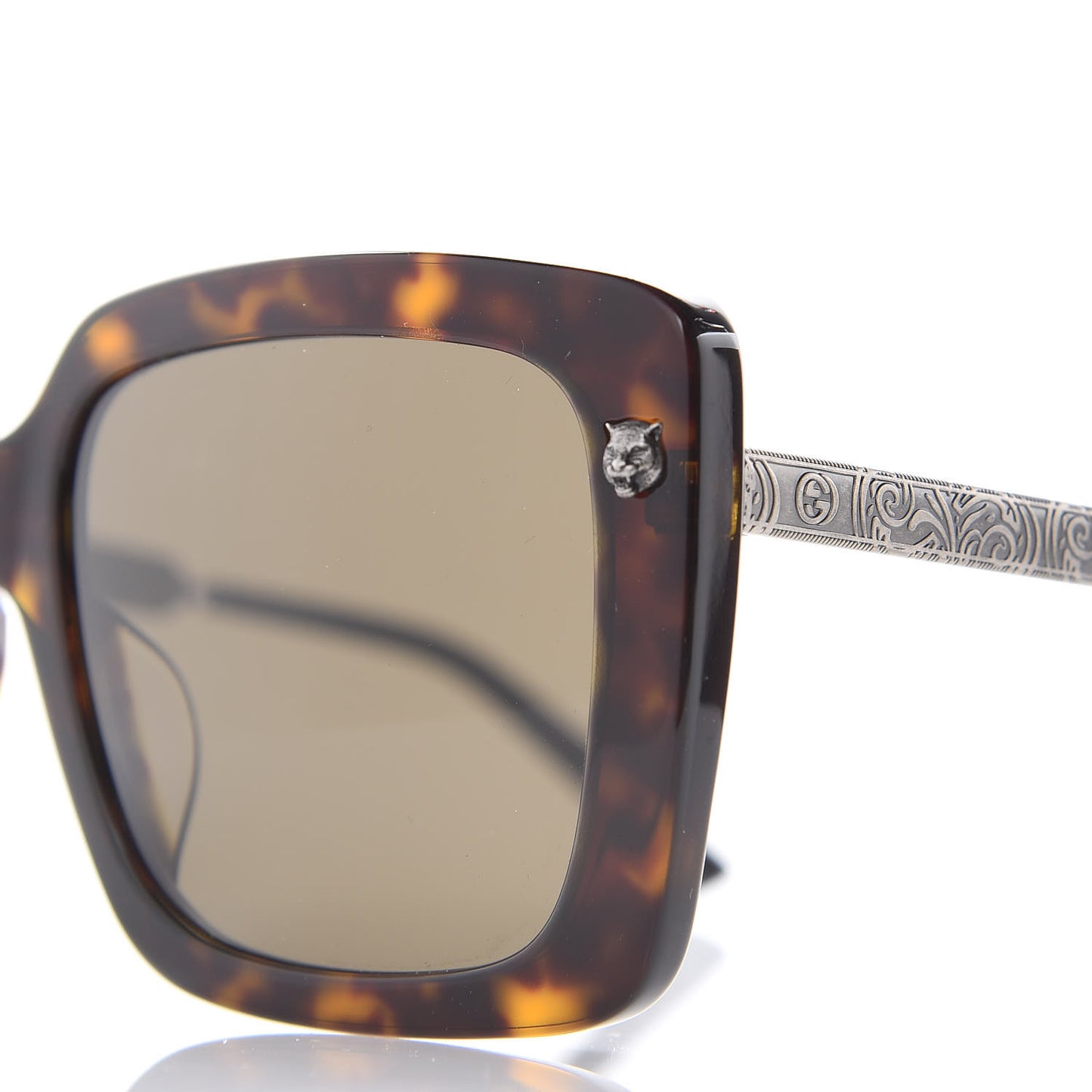 Squared Frame Sunglasses GG0216SA Tortoise