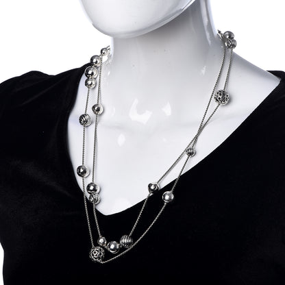 David Yurman Sterling Silver Elements Station Necklace 2 of 4