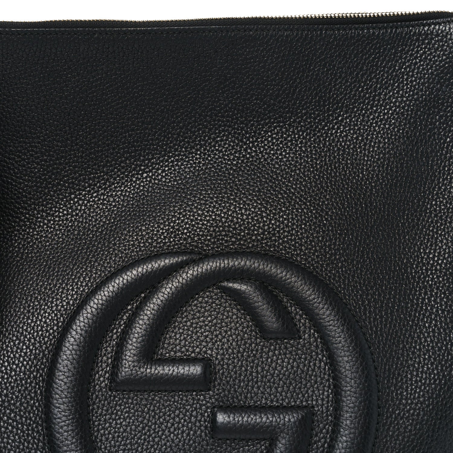 Gucci Pebbled Calfskin Large Soho Hobo Black 8 of 10