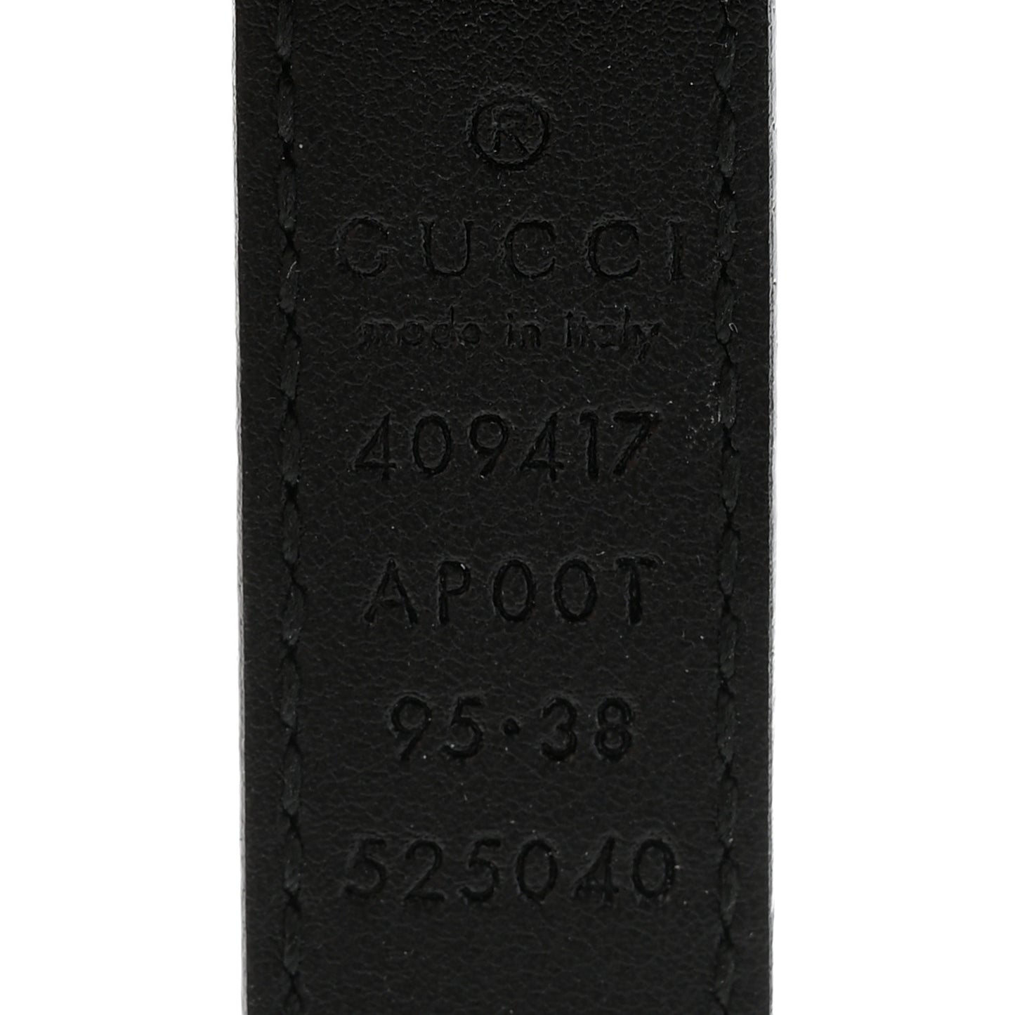 Calfskin Double G 20mm Belt 95 38 Black